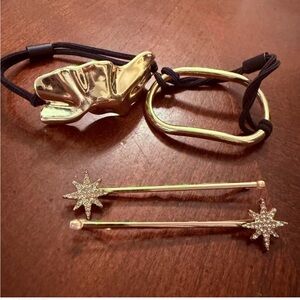 Gold Star Hair Accessories Set
